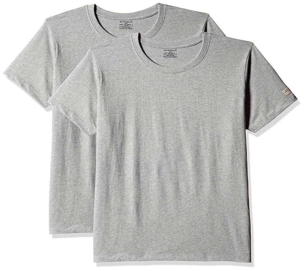 R-Neck Short Sleeve White T-Shirt Combo Pack.