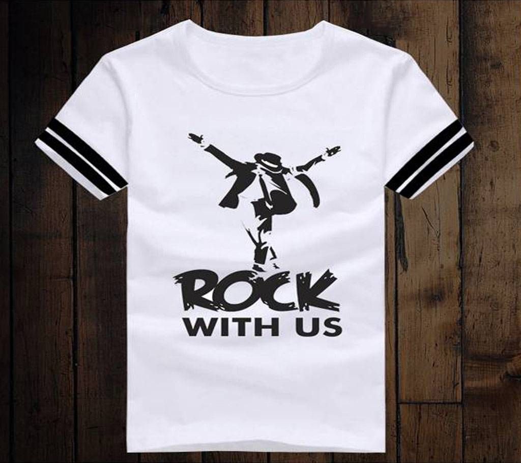 Rock With US Half Sleeve T-shirt