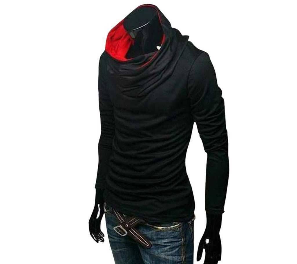 Full Black Round Neck Full Sleeve T-shirt