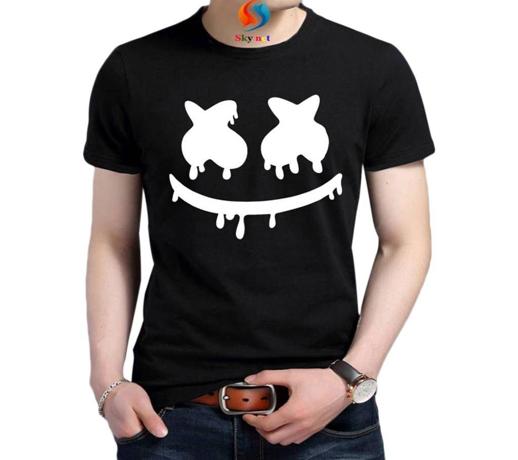 Marshmello Gents Half Sleeve Slim fit Cotton T-Shirt