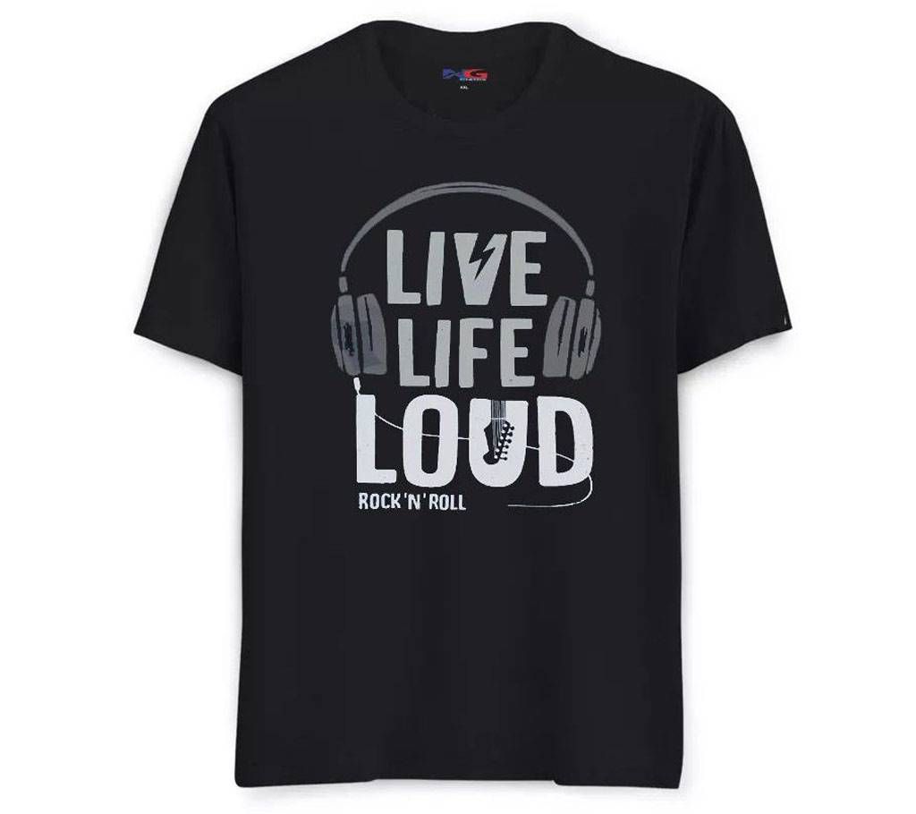Live Life Loud Menz Half Sleeve T-Shirt
