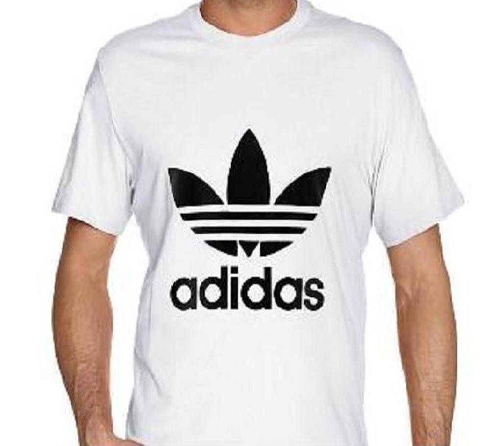 Menz Half Sleeve cotton t-shirt white