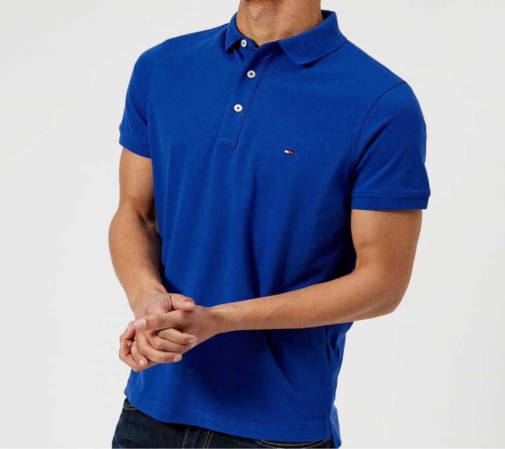 Men's Short Sleeve Polo Shirt (Mazarine Blue)