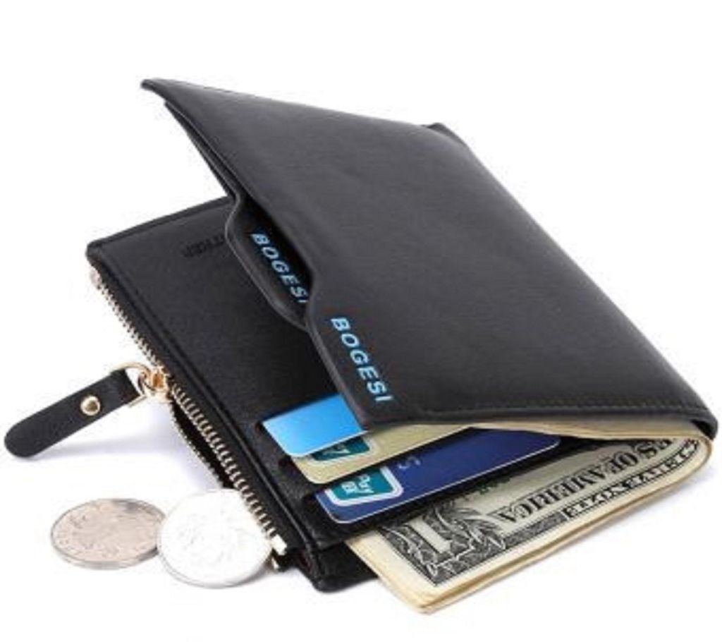 Bogesi Short Male Card Holder Designer Famous Brand Small Leather Men