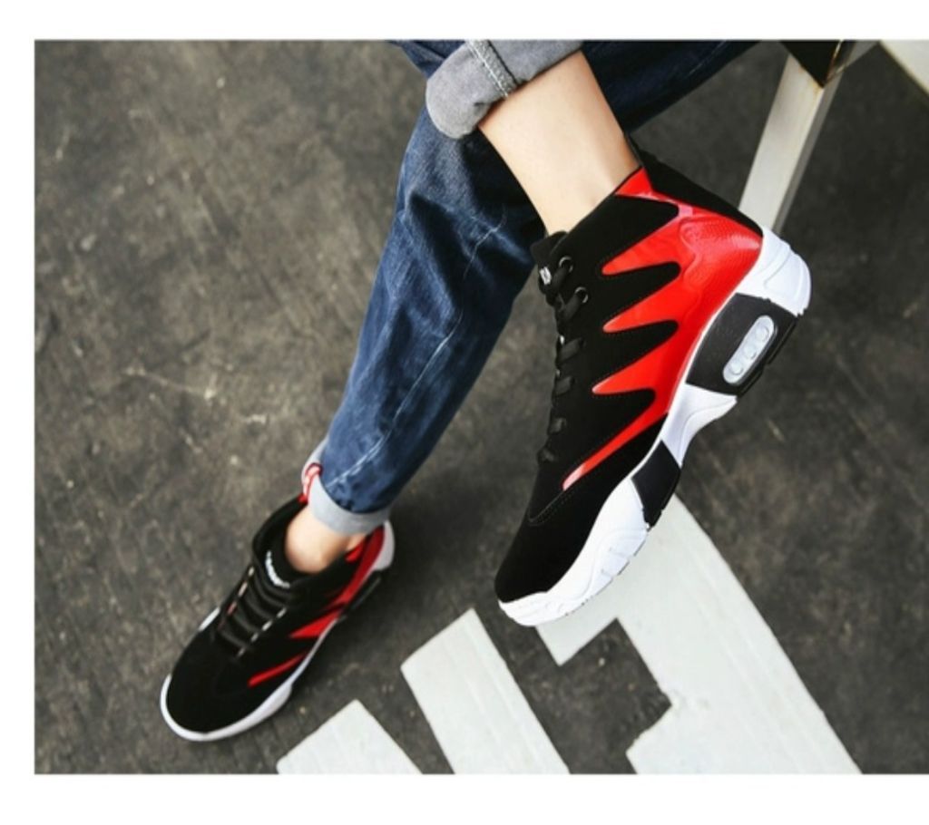 Stylish sneakers for male. Red colour 3*
