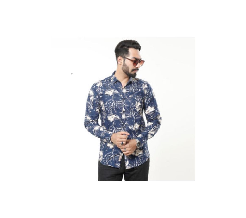 Multicolor Long Sleeve Printed Casual Shirt for Men  