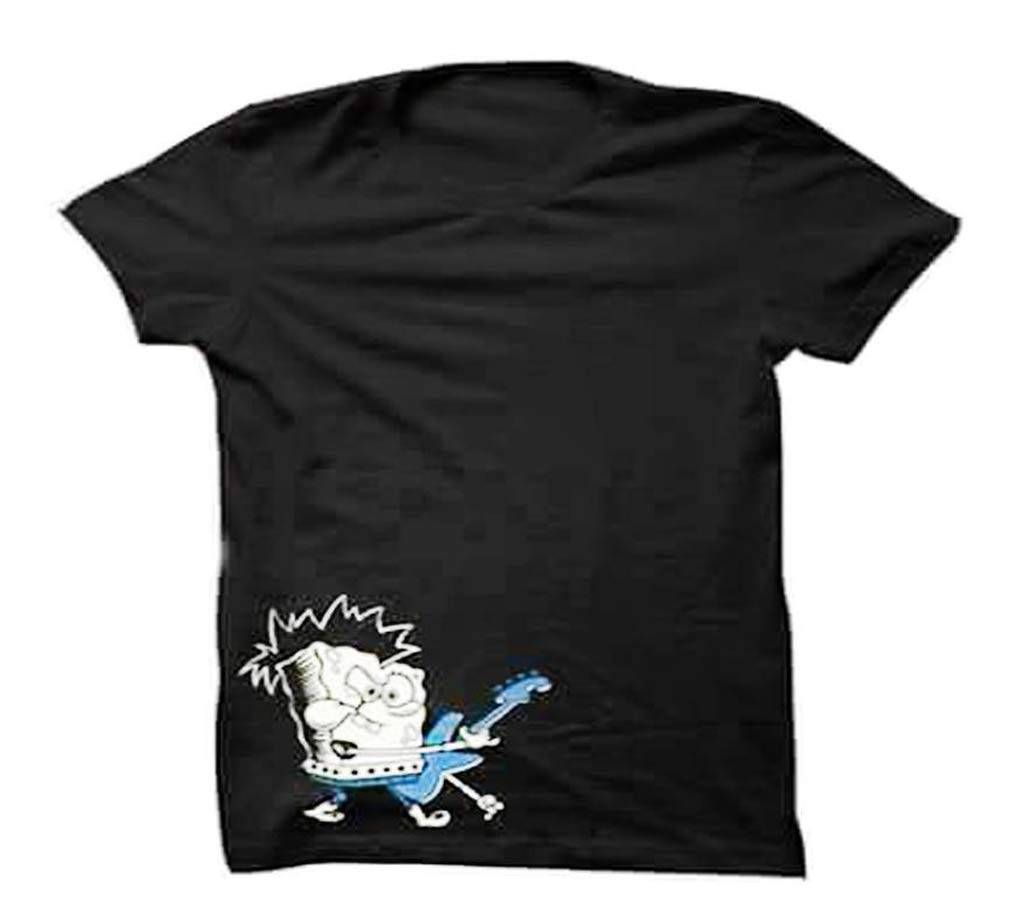 Black Designed T Shirt 