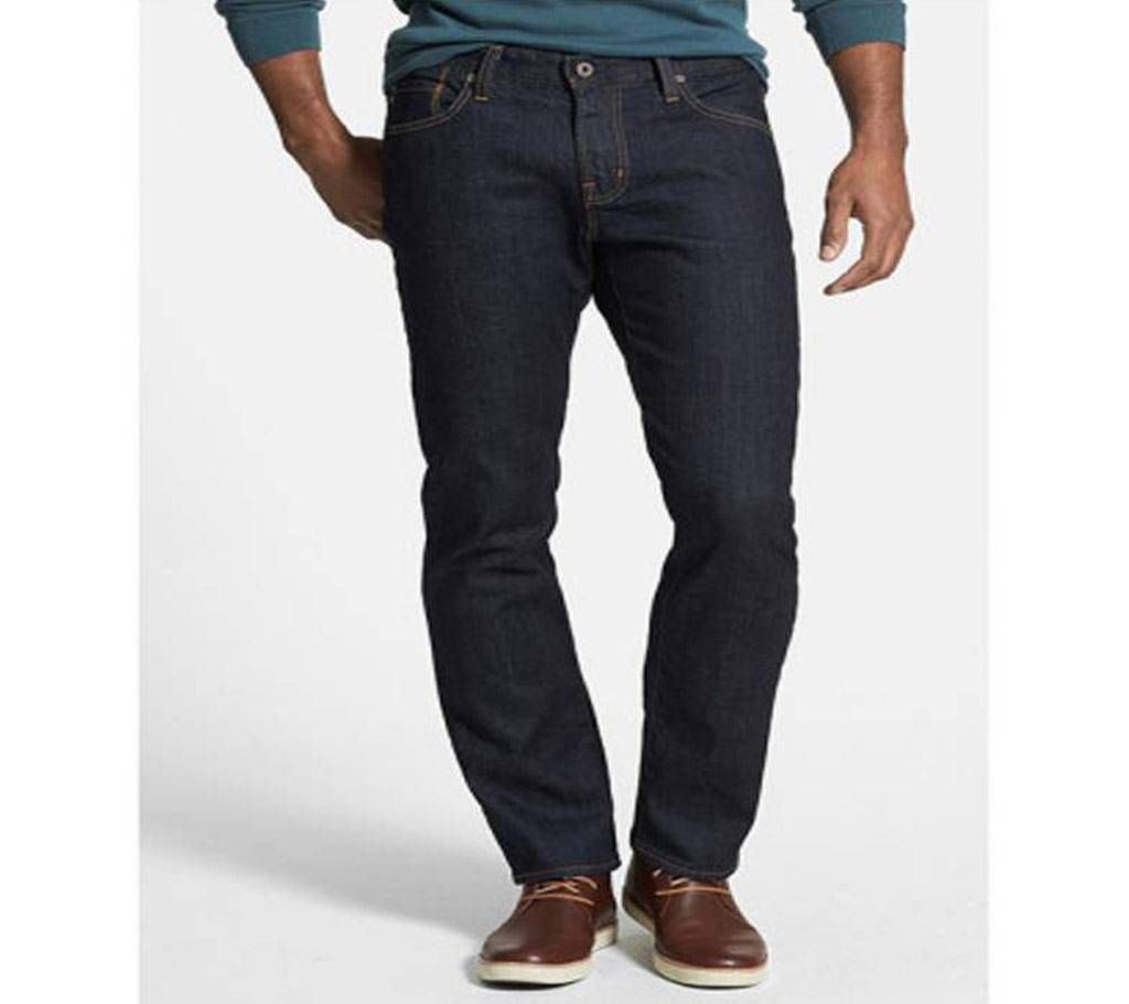 Menz Semi Narrow Black Jeans Pants 