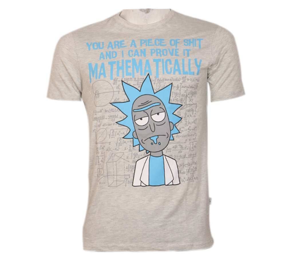 Rick And Morty Menz Round Neck T-Shirt