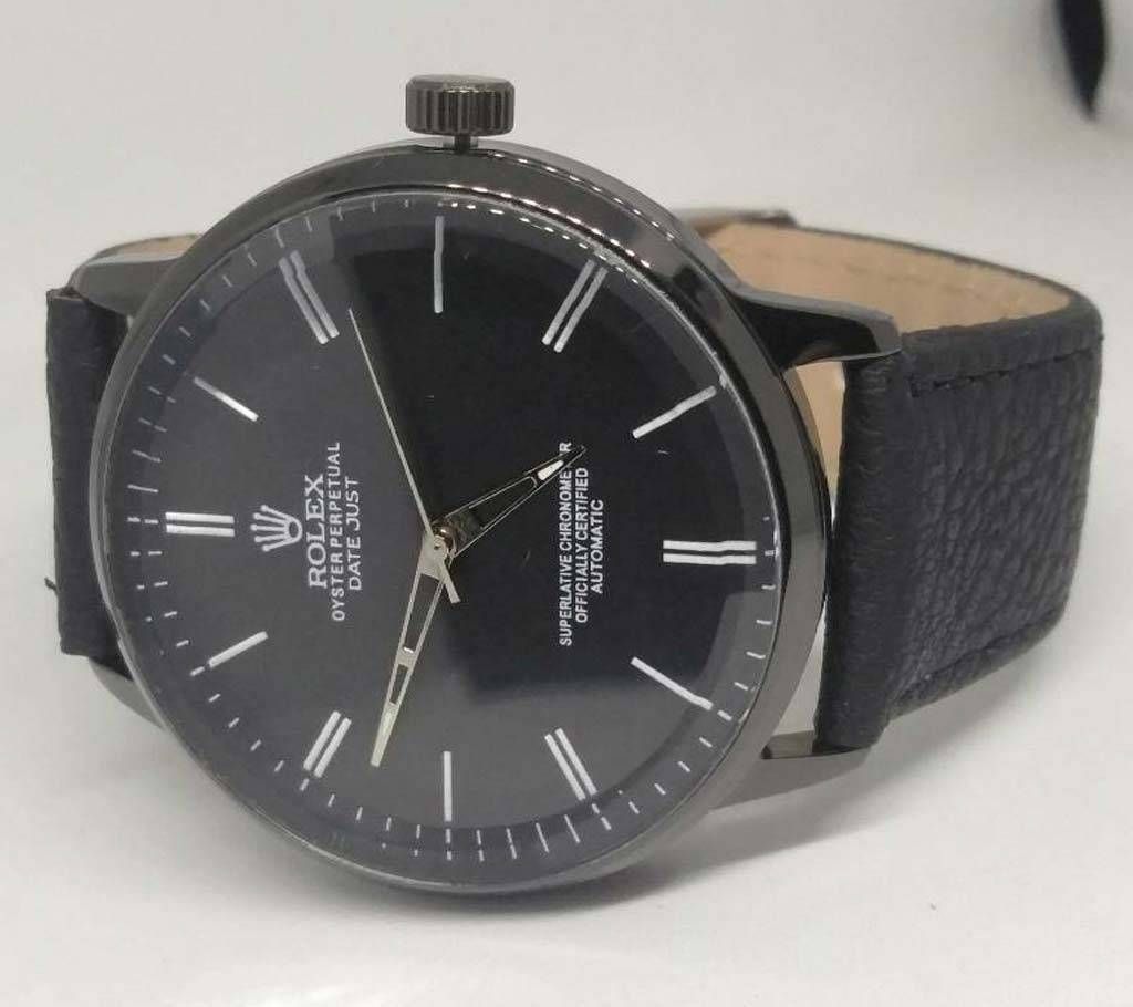 Rolex lather menz watch (copy)