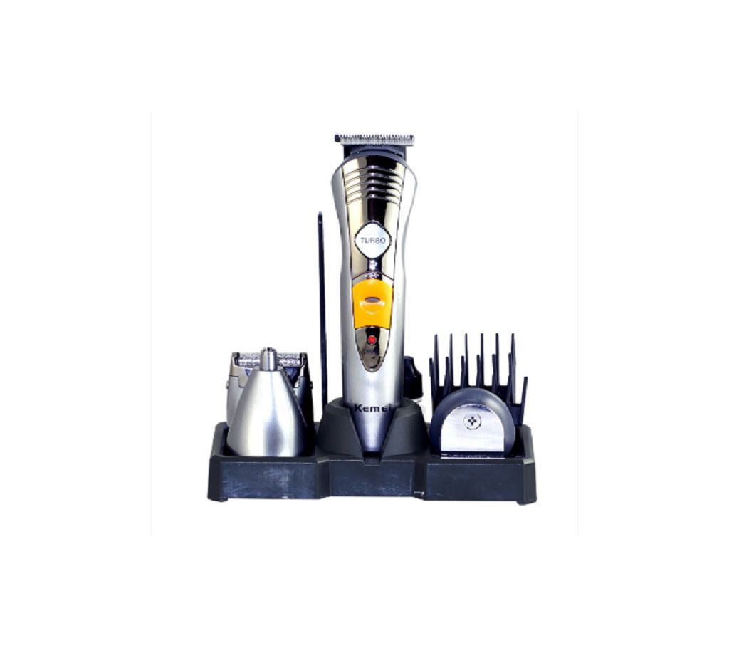 Kemei Cord/Cordless 7In 1 Multi-Functional Hair Trimmer & Shaver Full Package (KM-580A) 