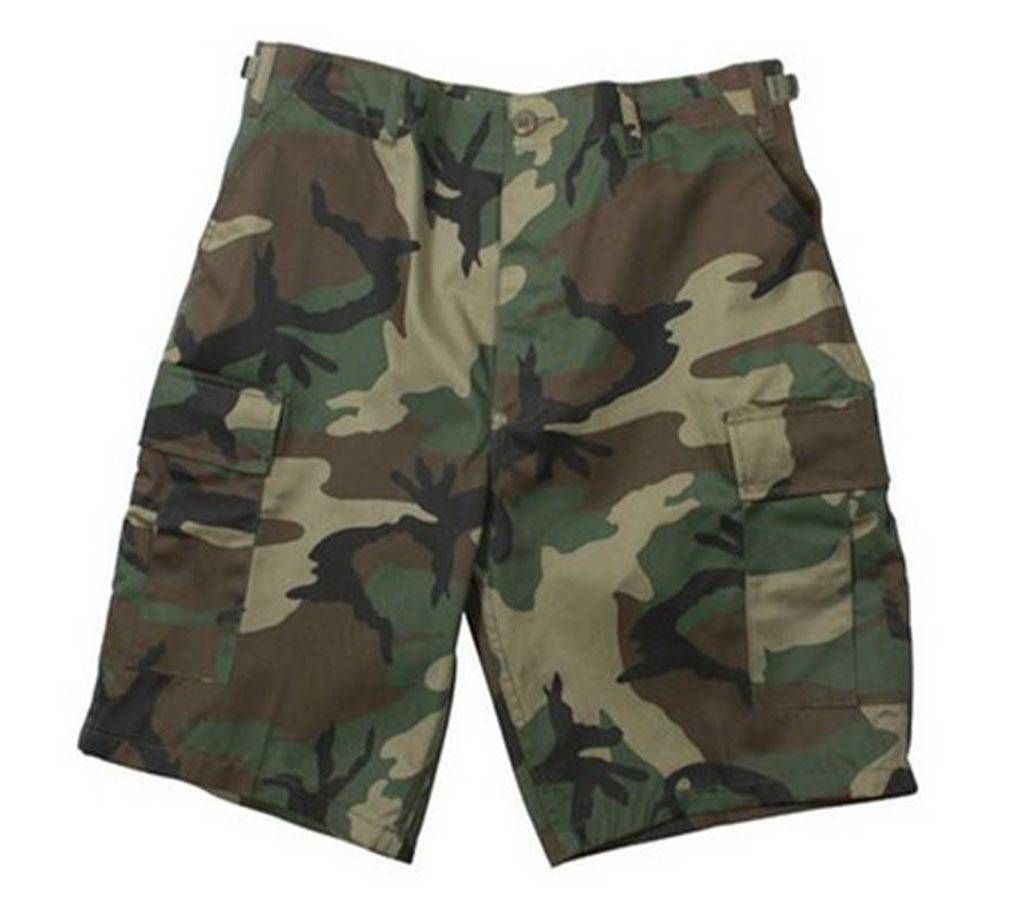 Army Printed Two Quarter Pants for Men