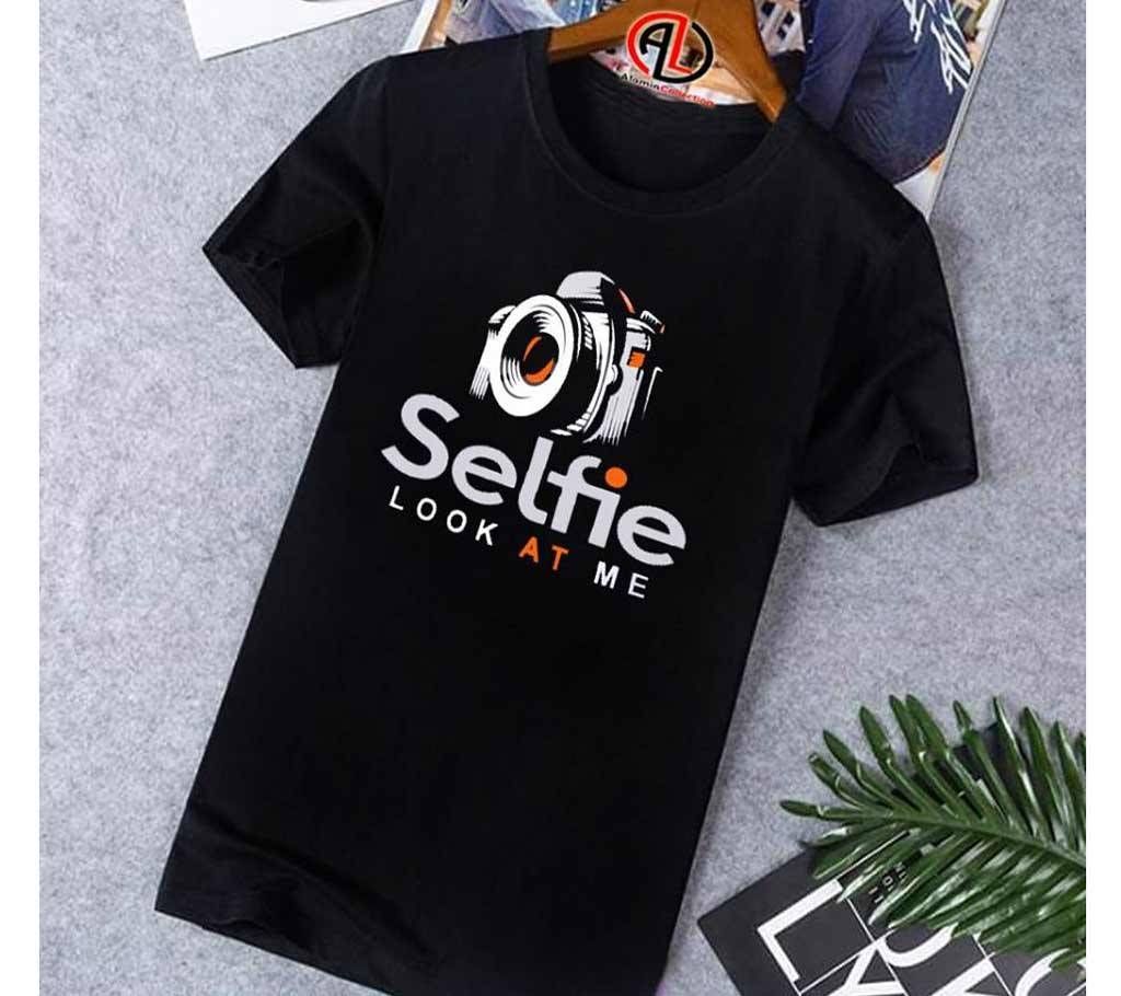 Selfie Gents Half Sleeve Cotton T-Shirt