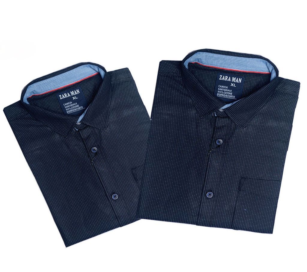 Black Long Sleeve Causal Denim Shirt