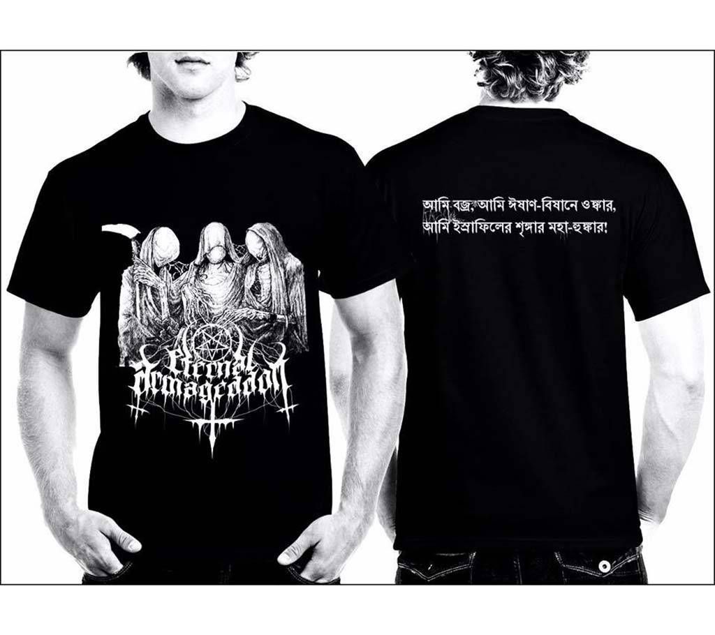 Eternal Armageddon round neck cotton t-shirt for men 