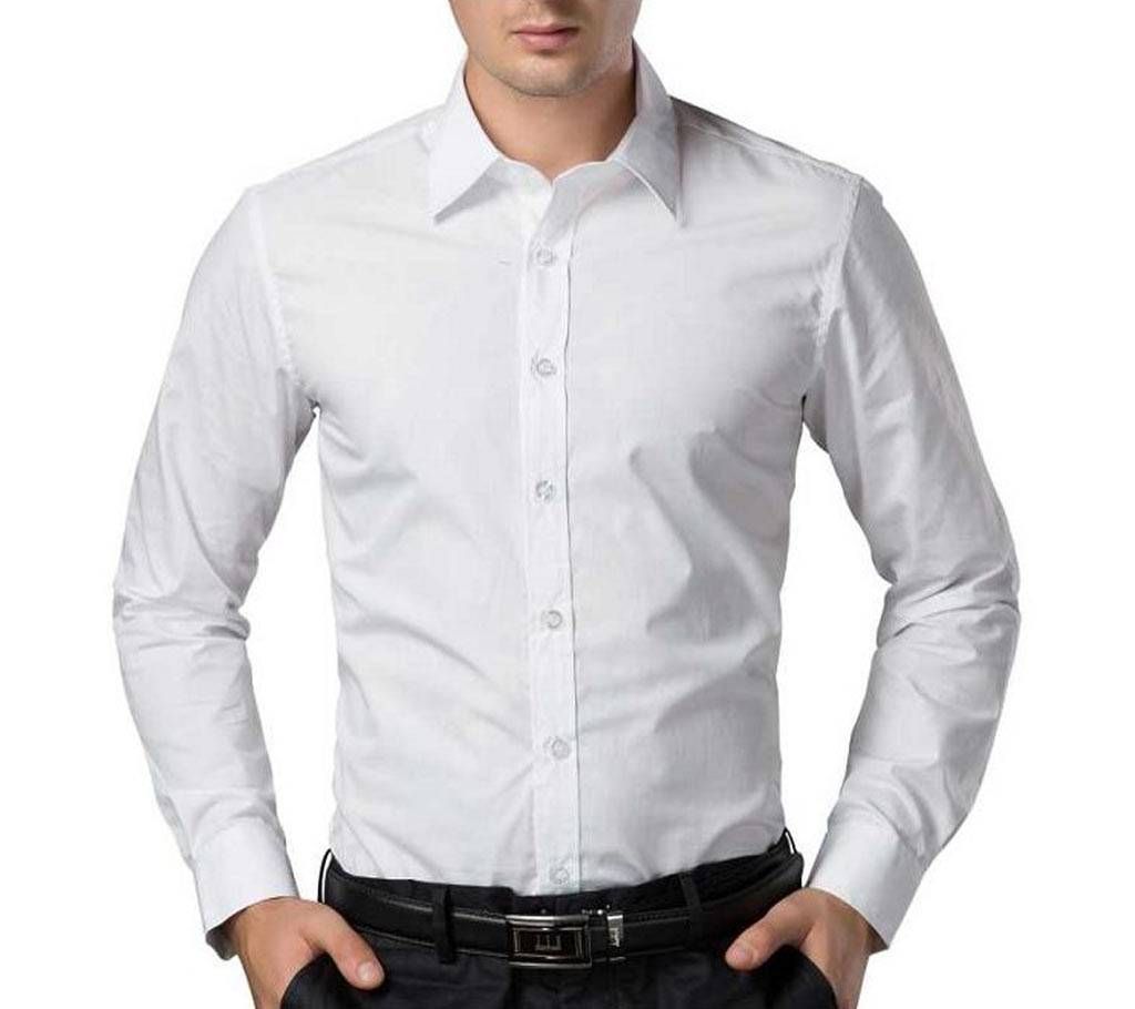 Full Sleeve White Shirt for Man