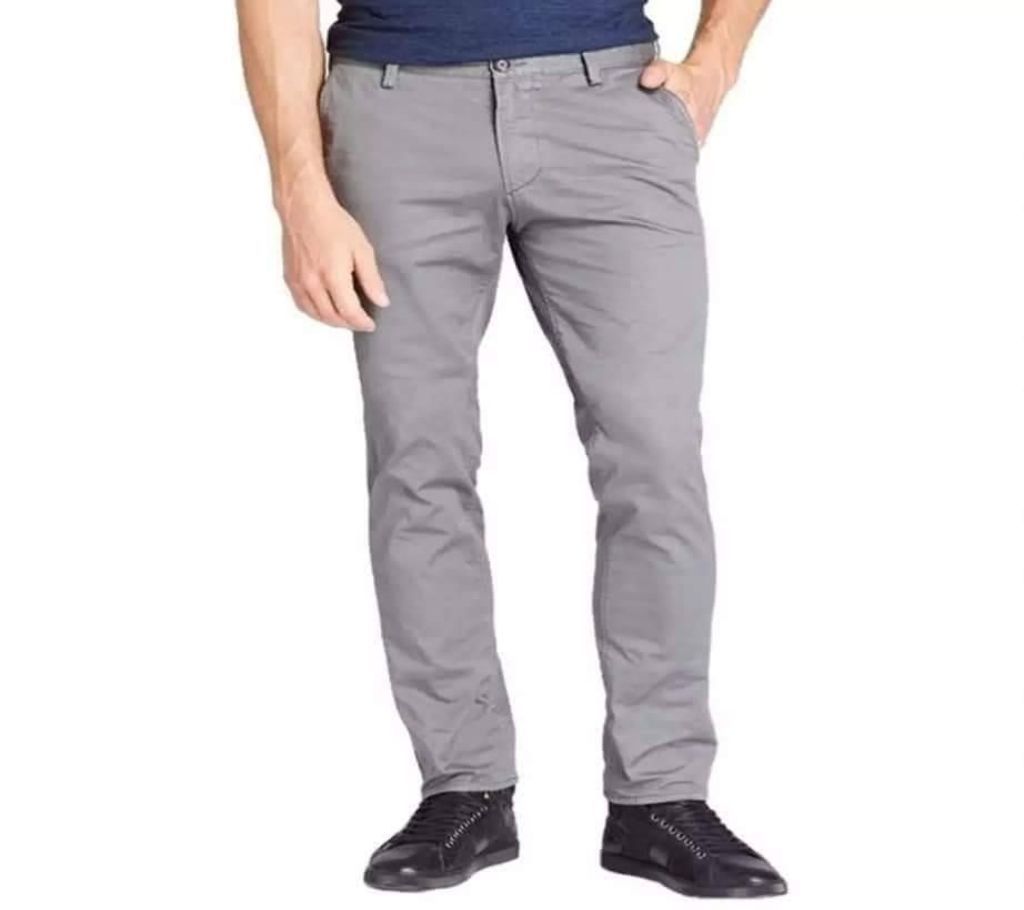 Twill Gaberdine Pants - Fossil Grey