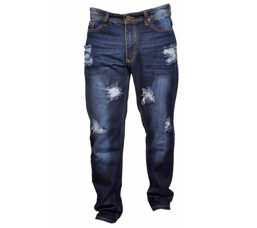 Menz Export Quality Scratched Jeans Pants 