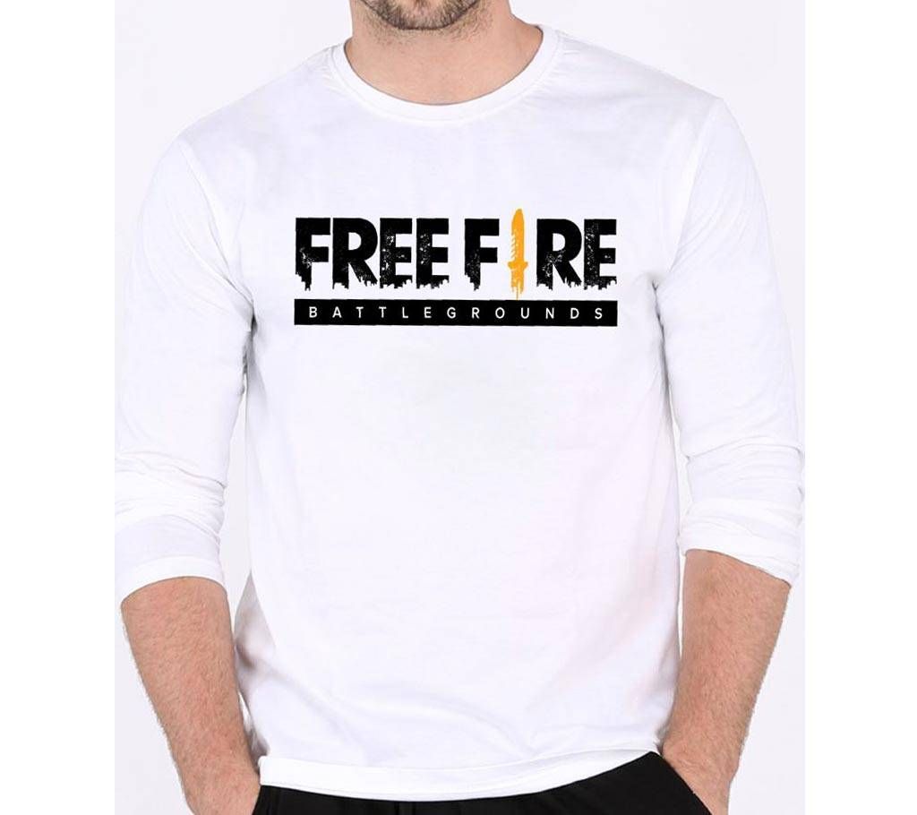 Mens Full Sleeve Stylist T- Shir FreeFire