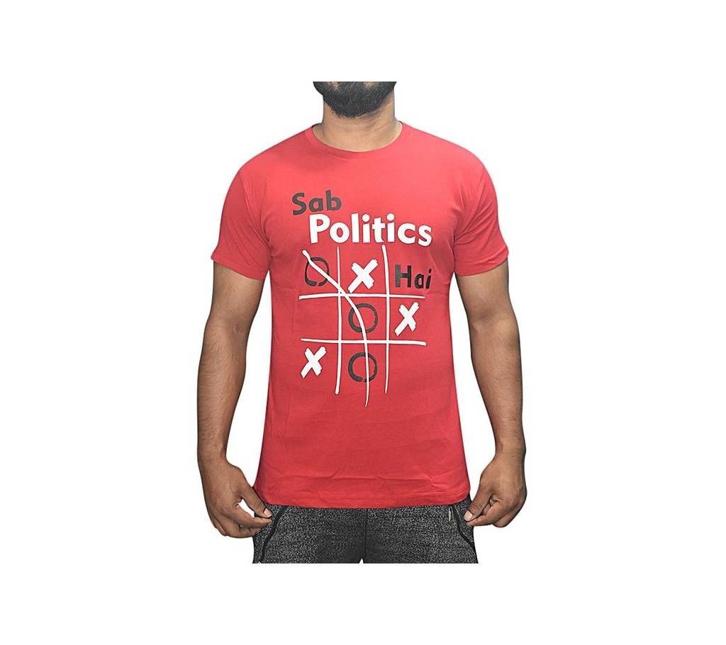 Red Cotton T-Shirt for Men