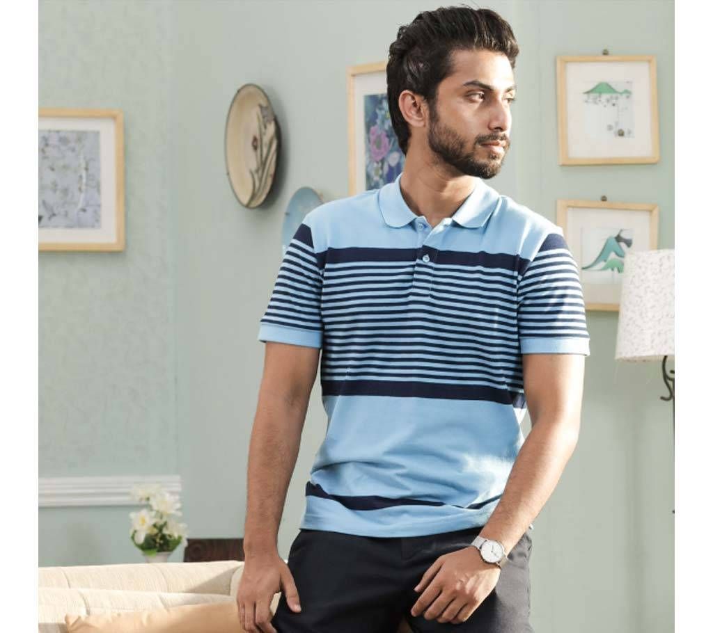 Grameen UNIQLO Pique Striped polo shirt 

