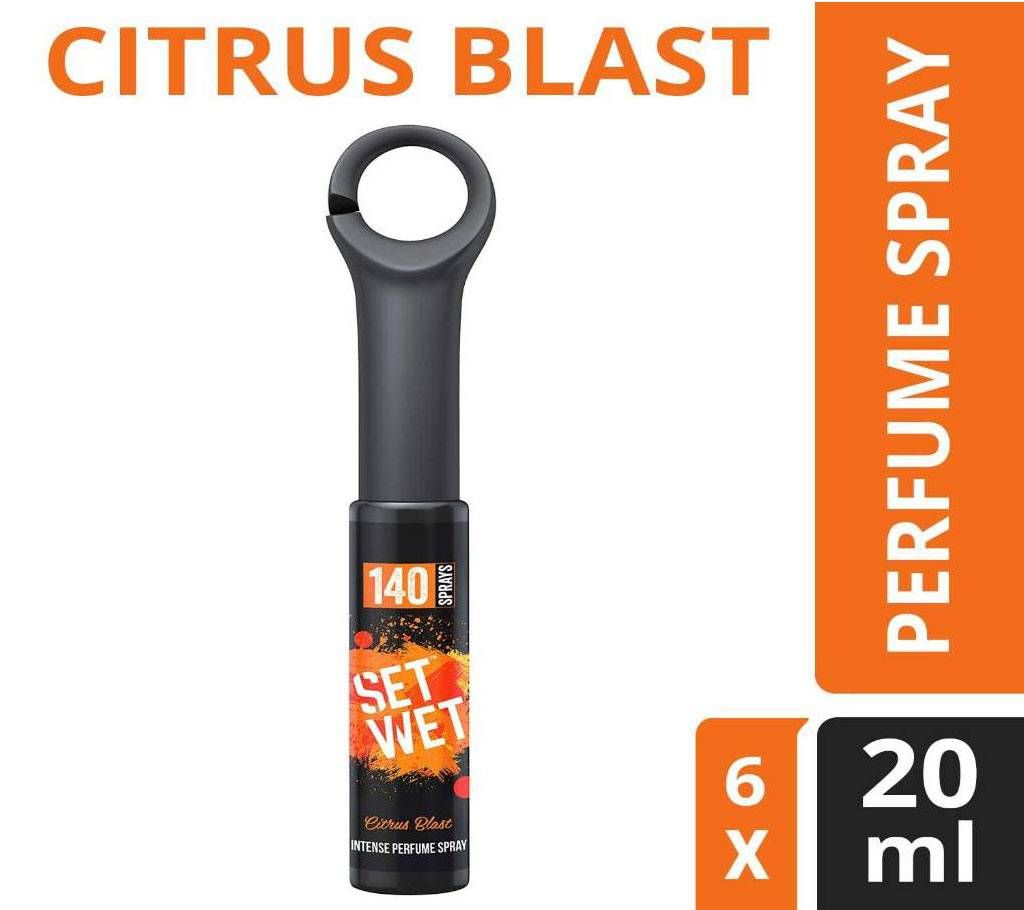 Set Wet Citrus Blast Perfume Spray, 20ml (Indian)
