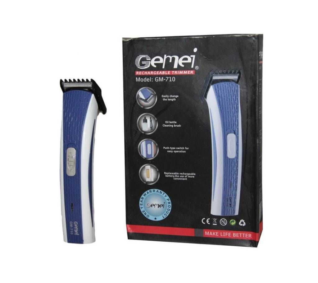 Gemei GM-710 Rechargeable Trimmer For Men 