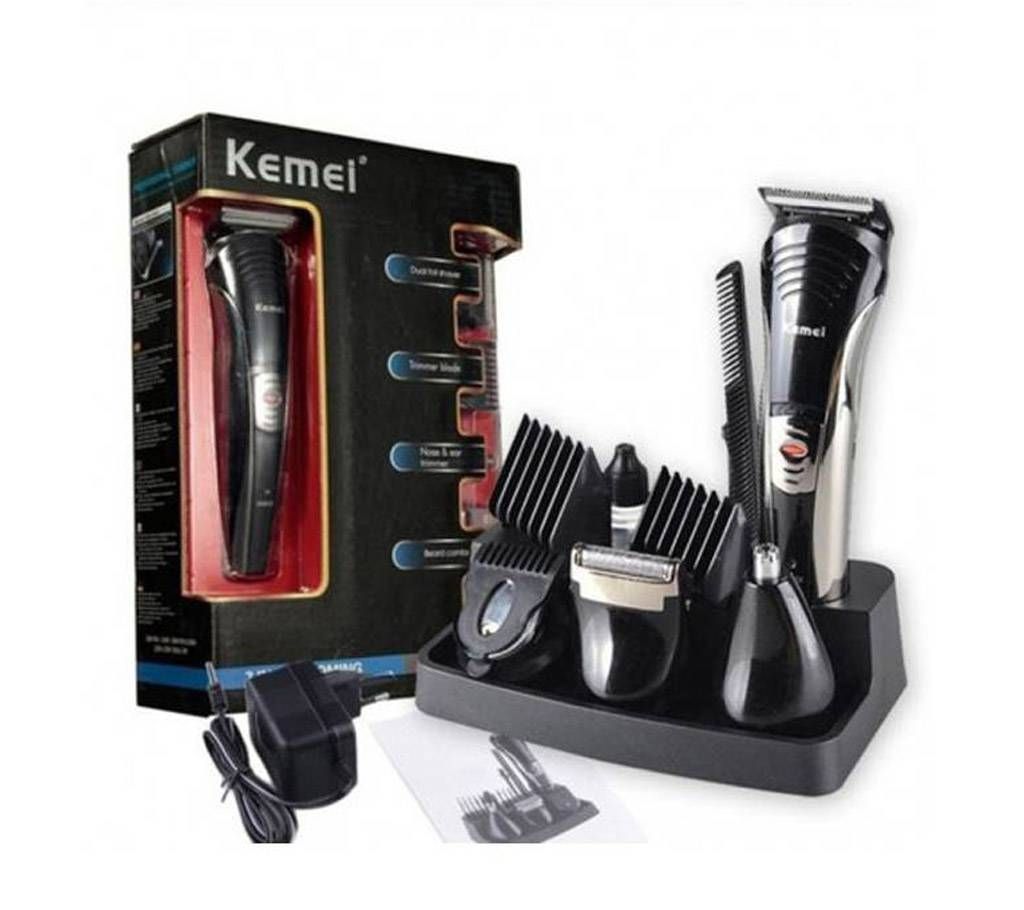 Kemei 590A 7 In 1 Shaver and Trimmer - Black