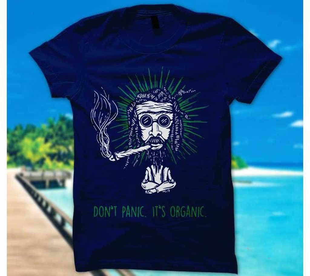 Don't Panic It's Organic Menz Half Sleeve T-Shirt