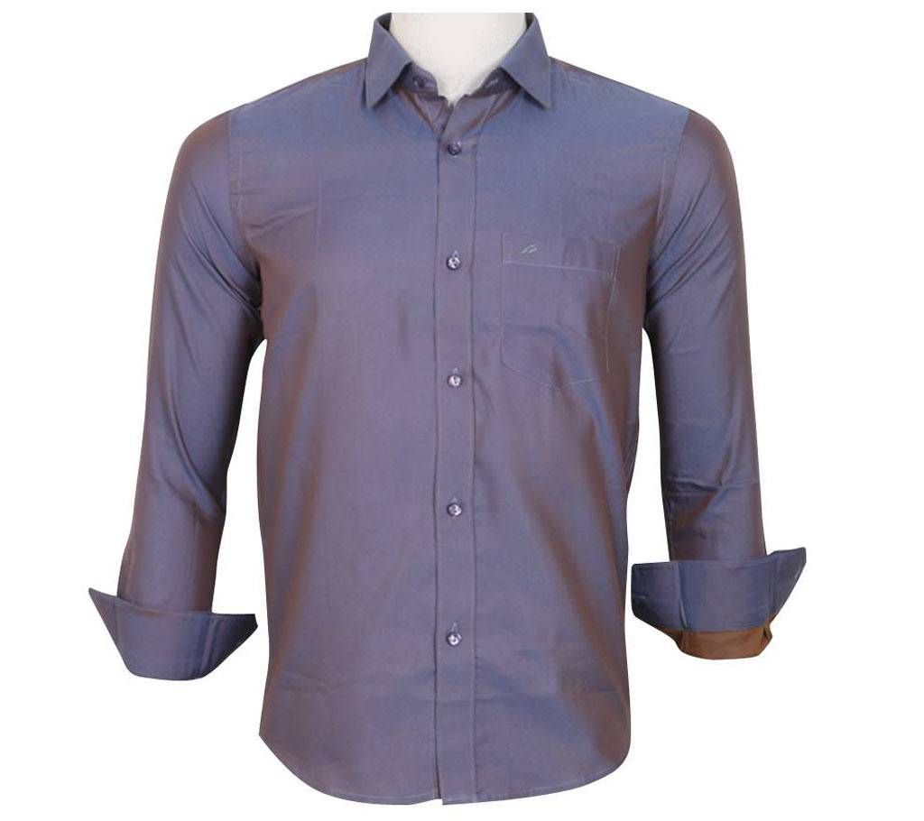 Solid color Menz Casual Cotton Shirt