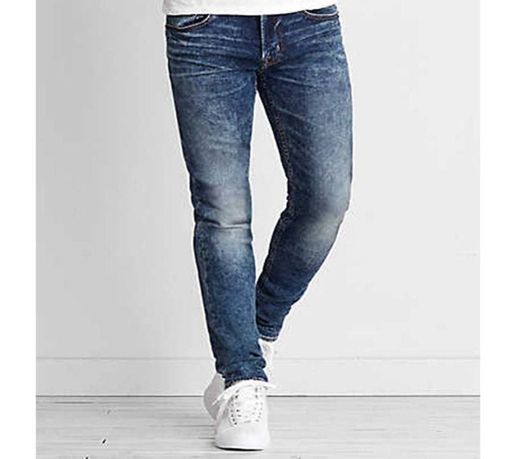 Dark Indigo Wash Denim Jeans for Men