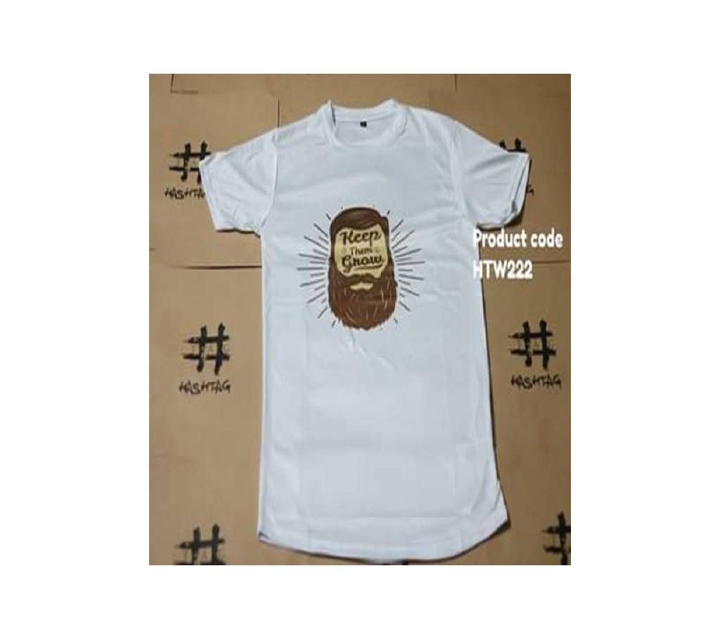 Keep Them Grow Micro PP Fabric Mix Cotton T-Shirt for Men