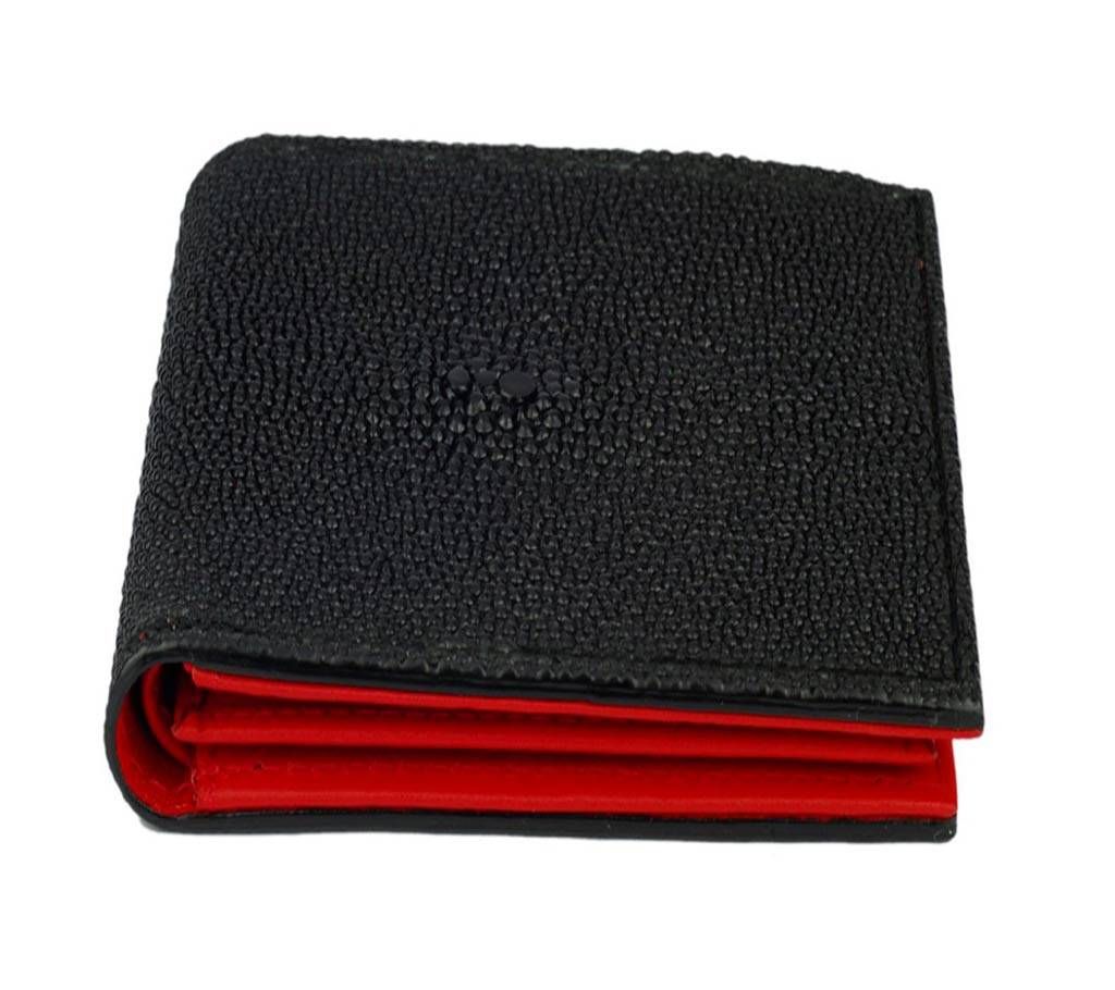 Leather Wallet Bifold With Id Holder Red Leather Interior 