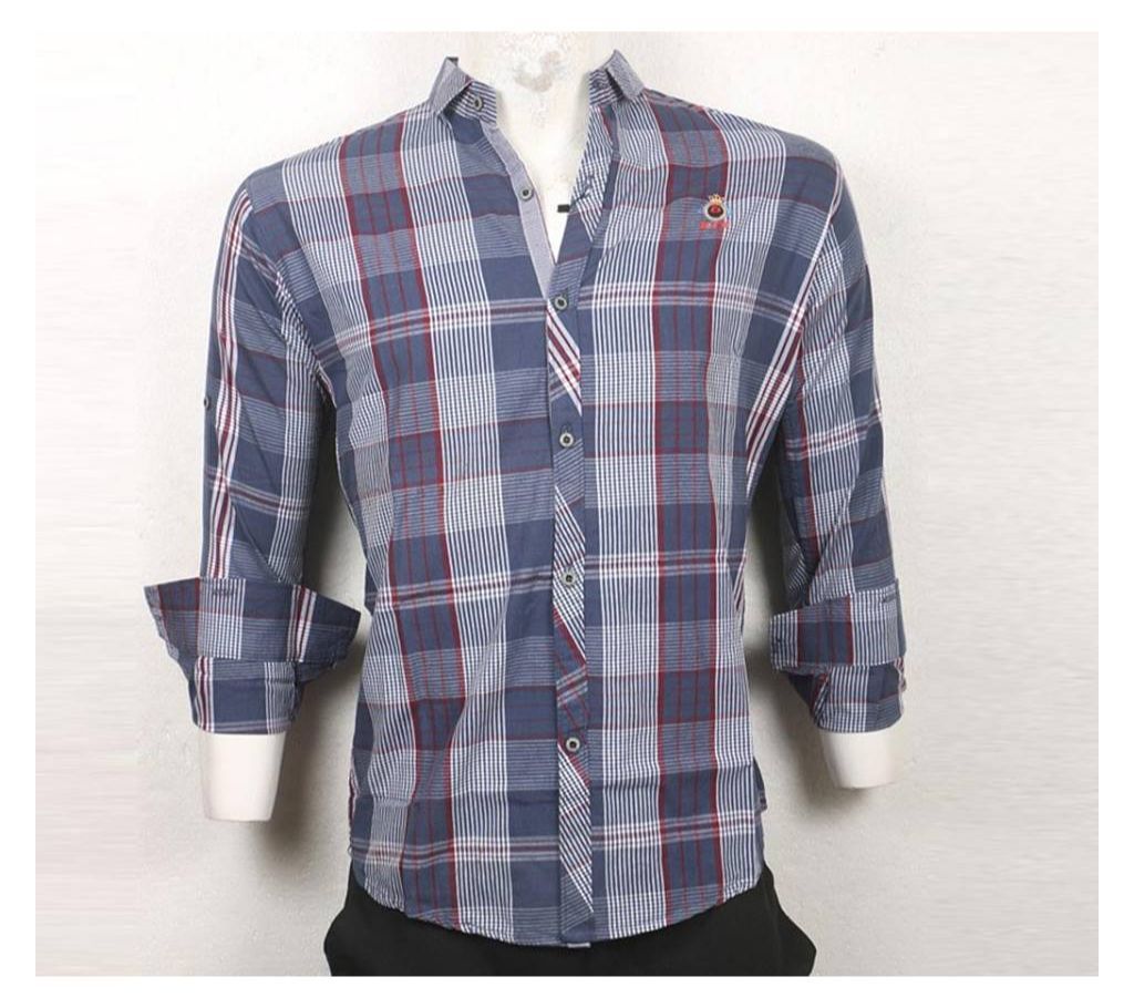 Multicolor Long Sleeve Casual Shirt for Men