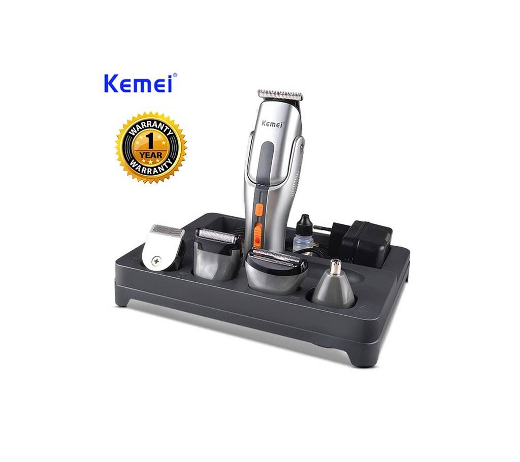 Kemei KM-680A Electric Shaver Razor Cordless Cutter Hair Clipper Trimmer Combo
