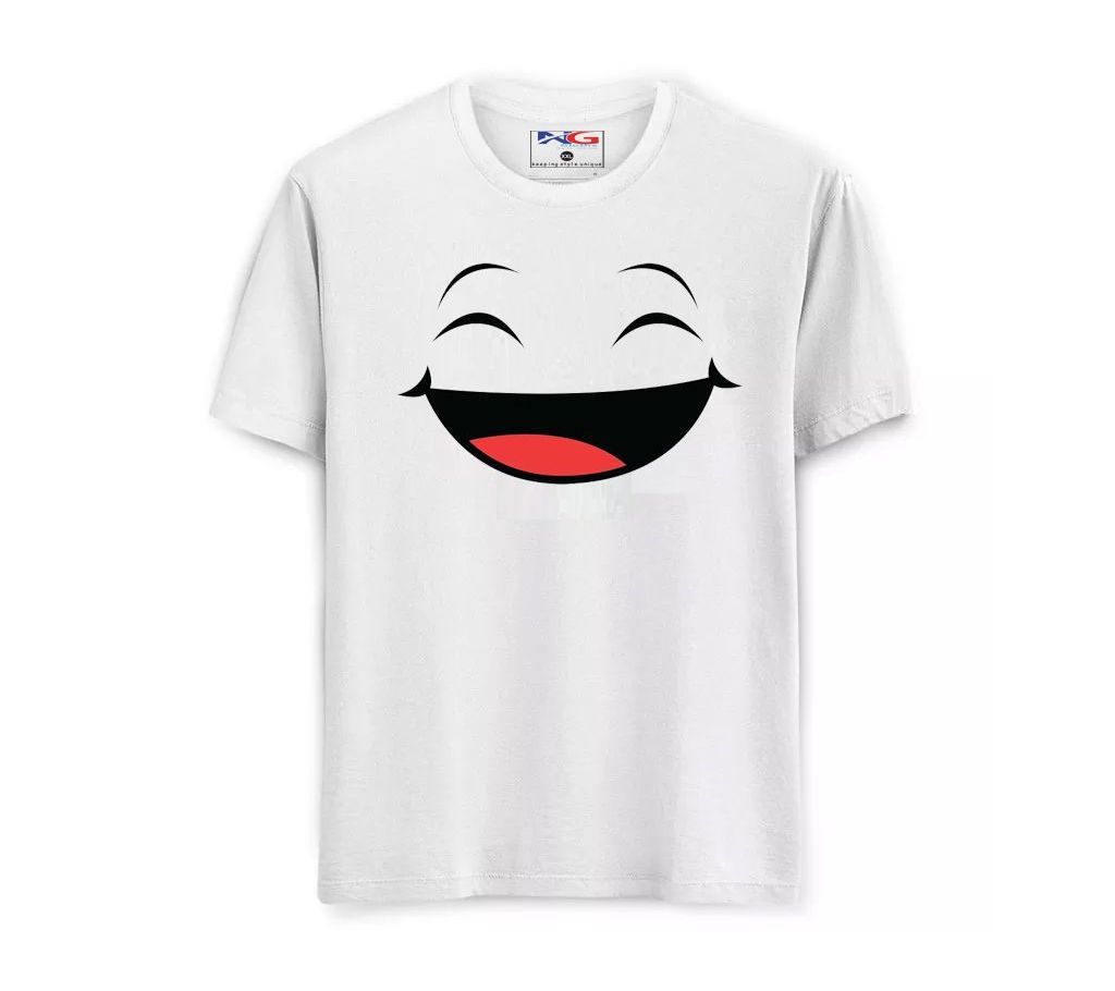 Smile Face Menz Round Neck T-Shirt 