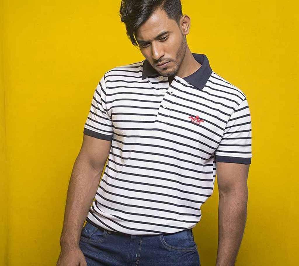 Menz Striped Polo Shirt - 25