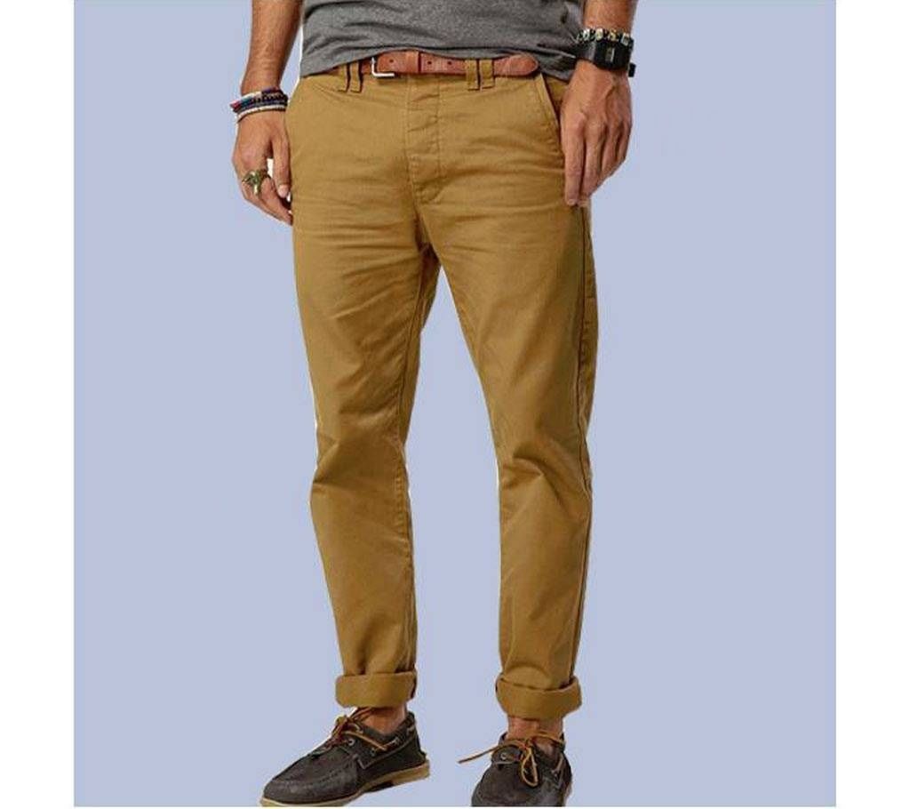 Golden Color Menz Stylish twill Pants