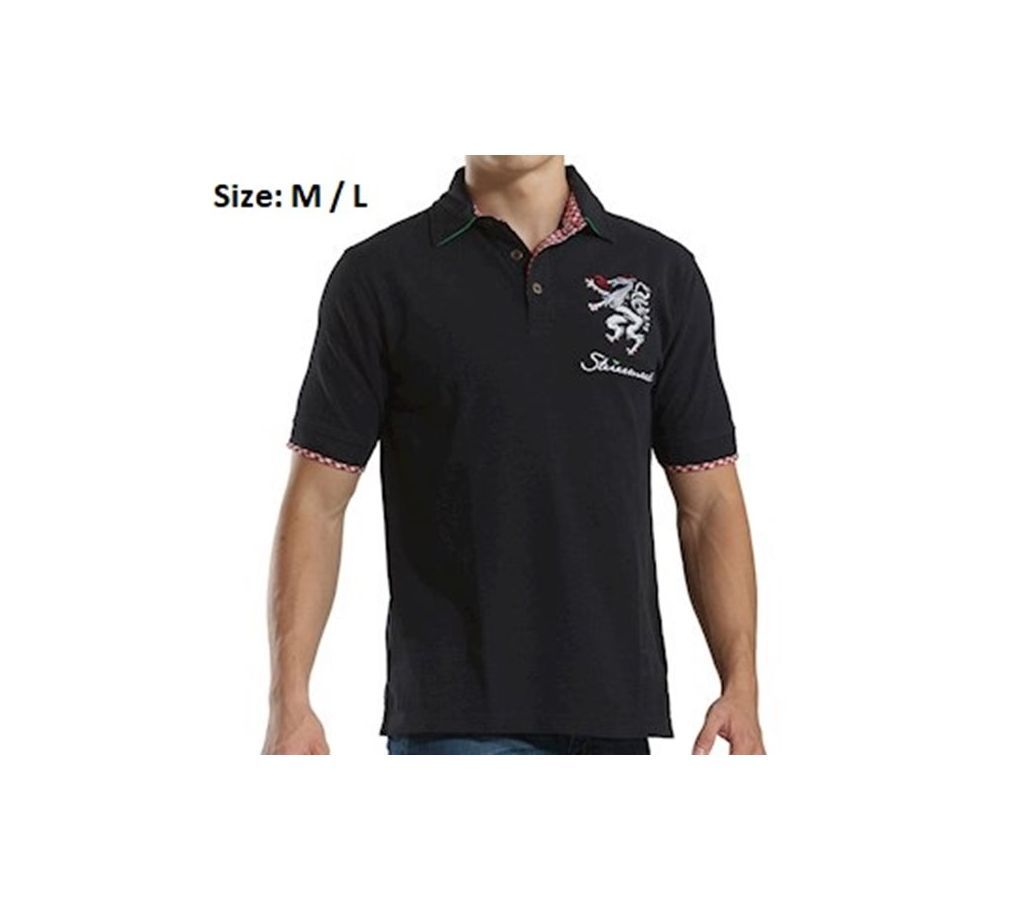 Black Fashionable PK Polo