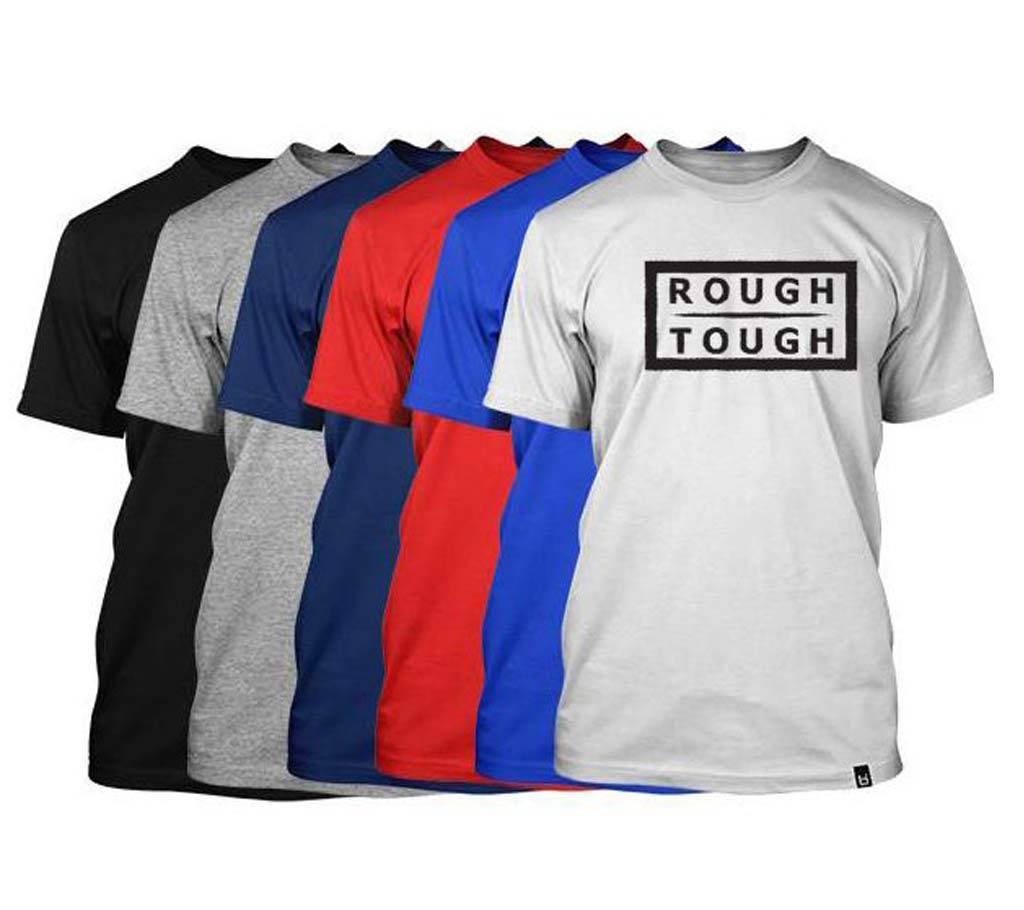 6 Pcs Combo pack Rough Tough T-Shirt for Man.