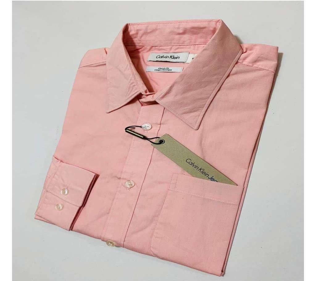 Mens Solid Full Sleeve Shirt