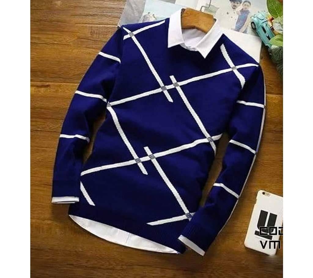 Navy Winter Sweatshirt with Premium Vestment - VM S-12 - VES