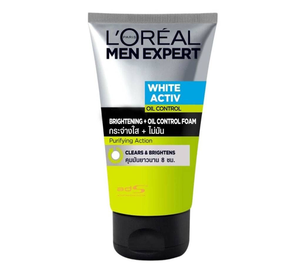 LOreal Men Expert WHITE ACTIV Oil Control Foam : 100ml - Thailand