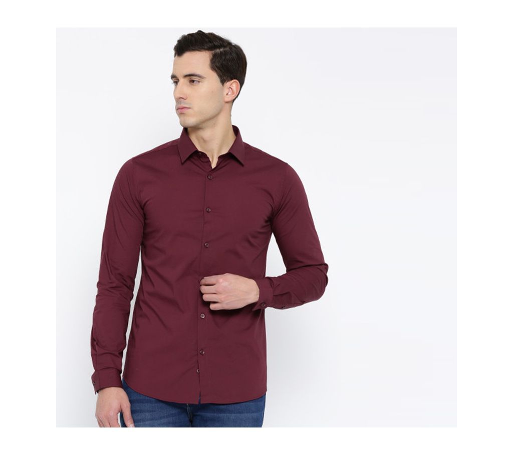 Maroon Full Sleeve Shirt