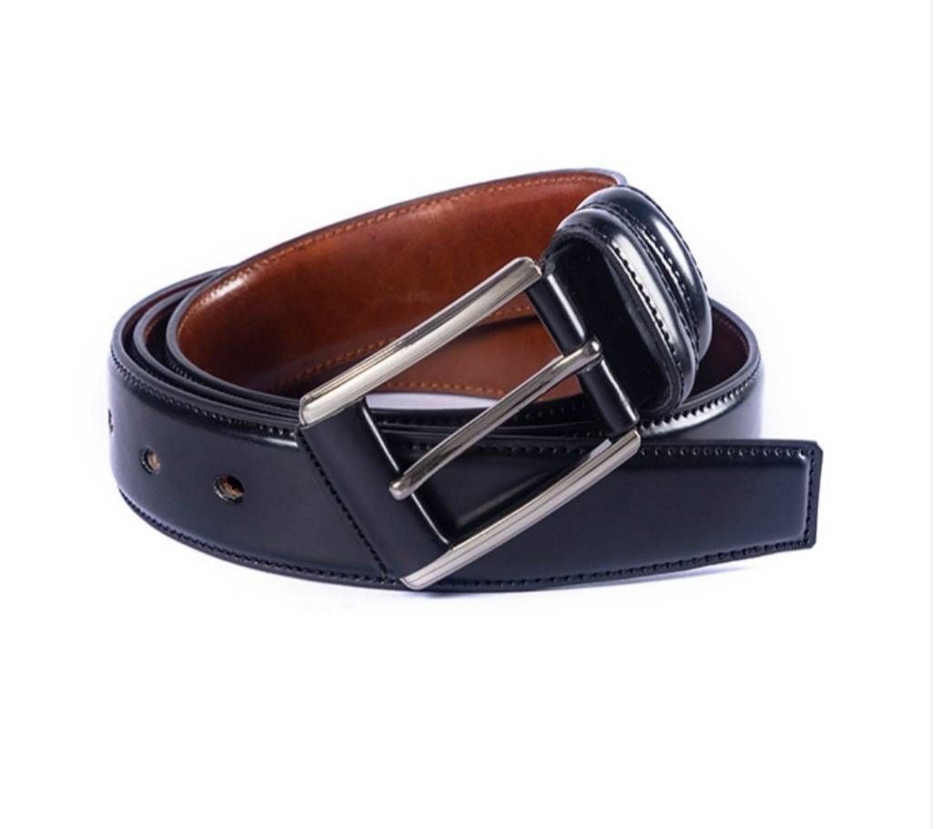 Black Leather Formal Belt