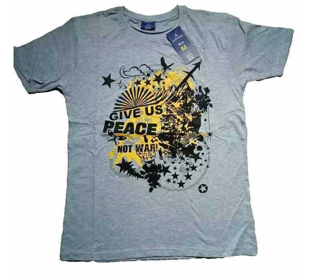 Give Us Peace Not War Men's Round Neck T-Shirt