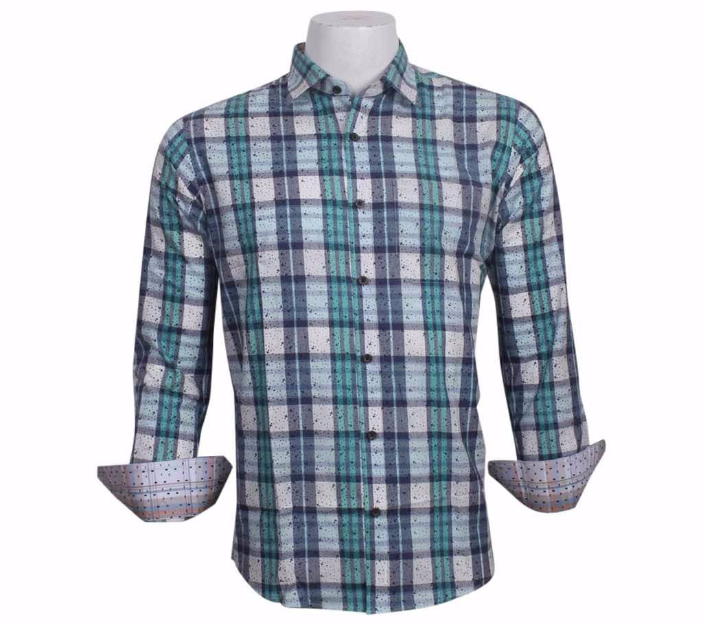 men's full sleeve check shirt