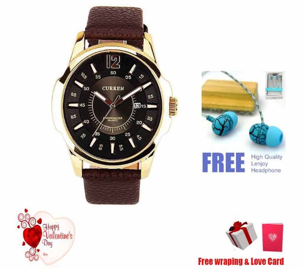 Curren Watch free lenjoy Headphone