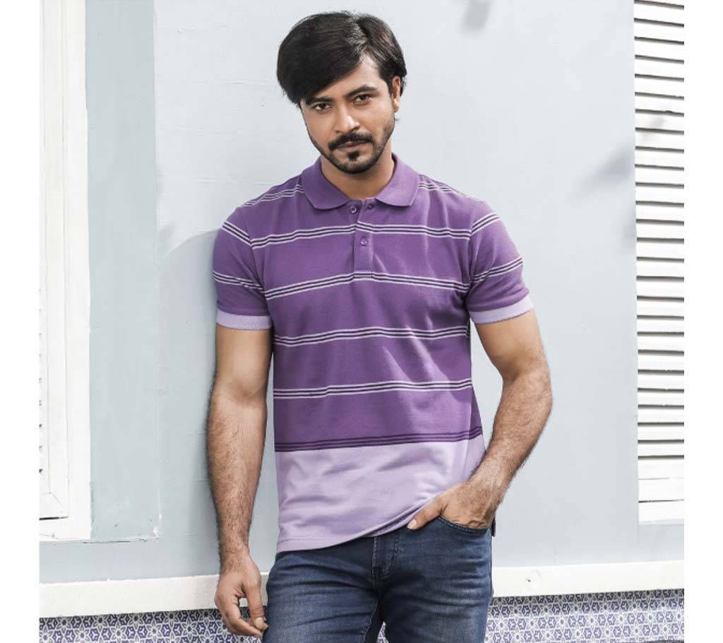 Grameen UNIQLO Pique Striped polo shirt (S) D

