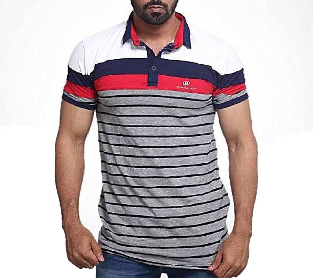 Menz Cotton Half Sleeve Polo T-shirt 